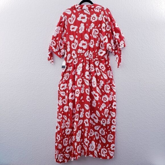 ELOQUII Stencil Print Walk Through Maxi Romper - Picture 5 of 13